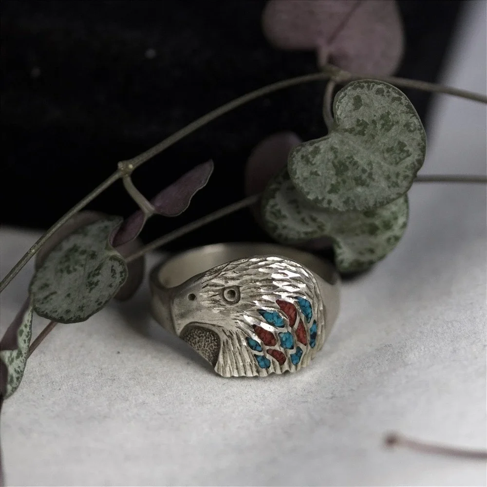 Sterling silver eagle